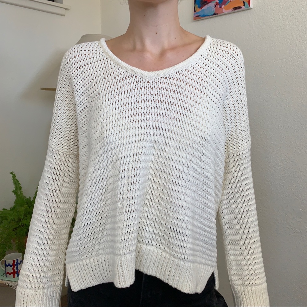 Madewell Cream Knit Sweater
